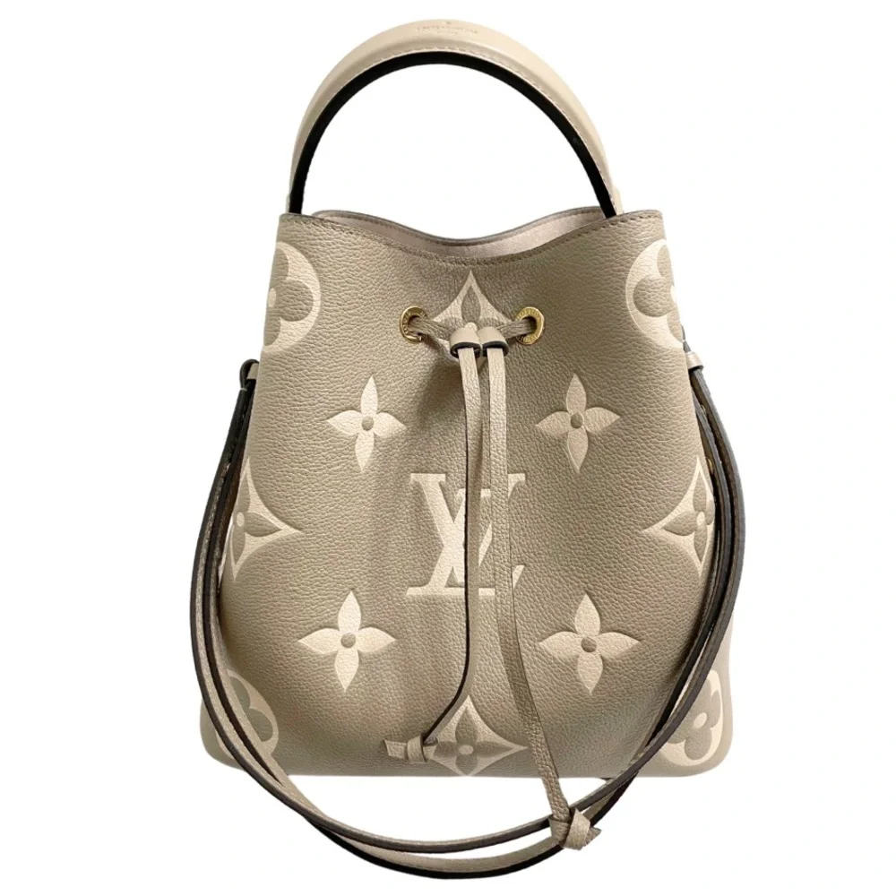 Louis Vuitton NeoNoe Giant Flower Monogram
Gray Cream Leather Bag & Pouch - Picture 9 of 10